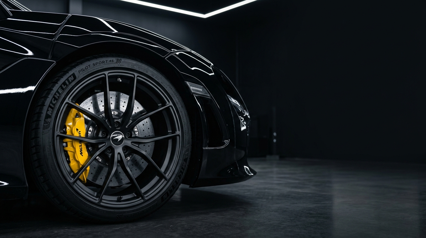 Porsche wheel and performance caliper